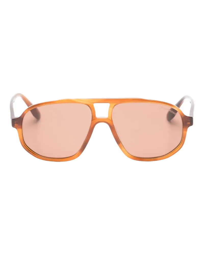 Emporio Armani geometric sunglasses - Braun Braun