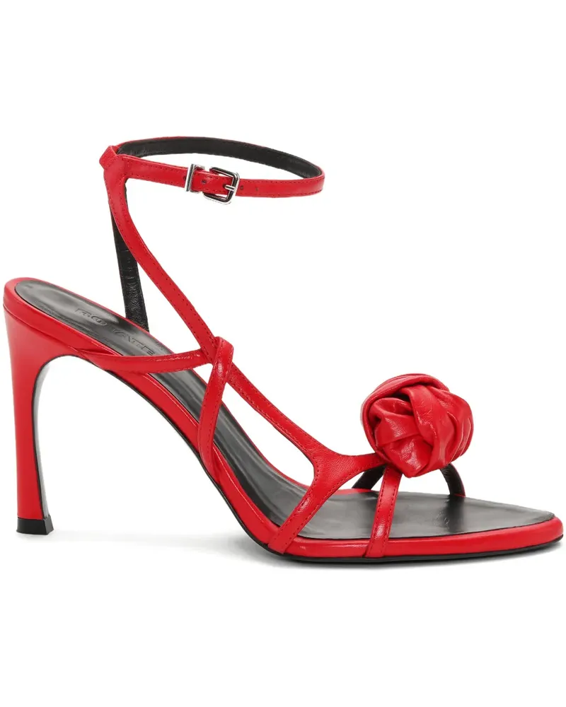 ROTATE Birger Christensen Sandalen mit Knoten Rot
