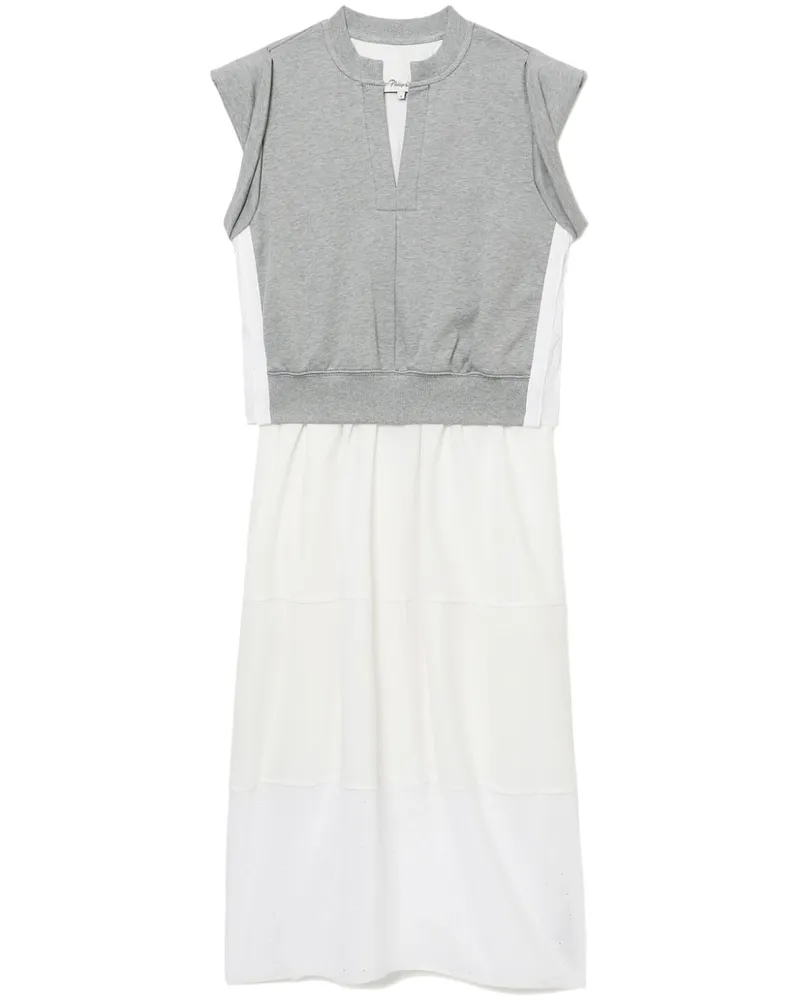 3.1 phillip lim Midikleid im Layering-Look White