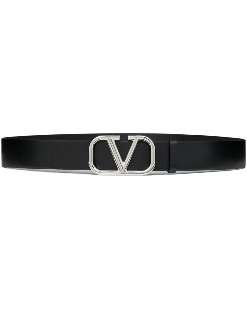Valentino Garavani VLogo Signature Gürtel 40mm - Schwarz Schwarz