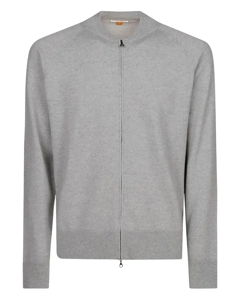 Alpha Industries Reißverschluss-Cardigan mit Raglanärmeln - Grau Grau