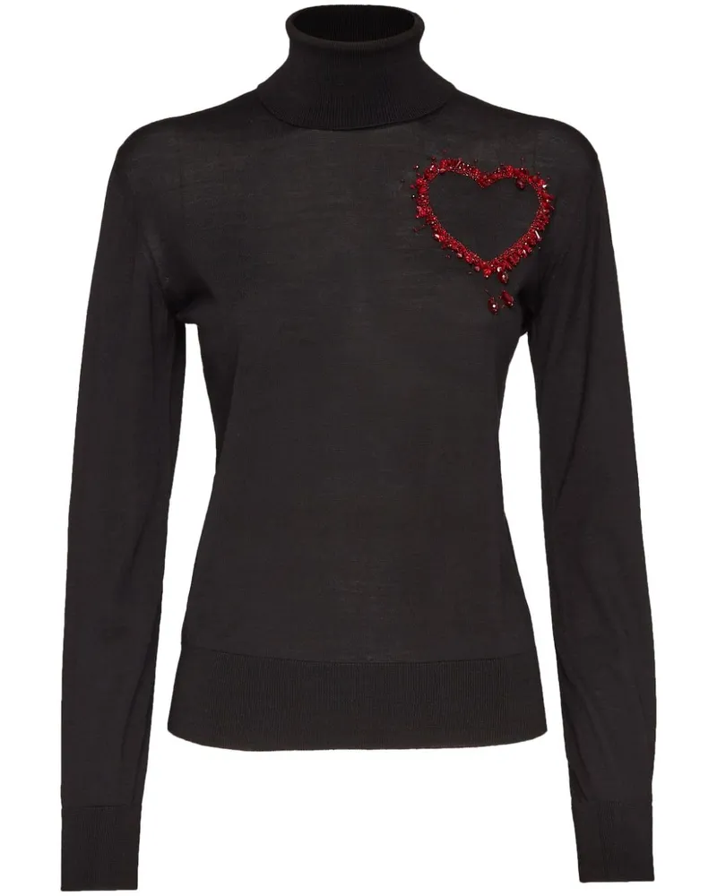 Dsquared2 Pullover mit Stehkragen - Schwarz Schwarz