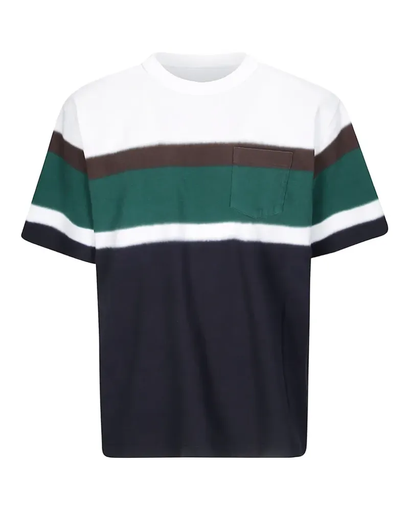 Sacai Chusen T-Shirt mit Tasche - Schwarz Schwarz