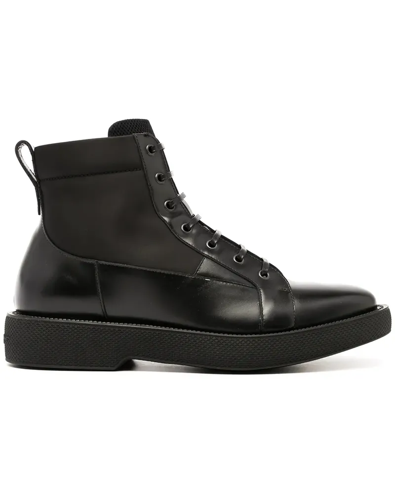 Ferragamo Paul Schnürstiefel - Schwarz Schwarz