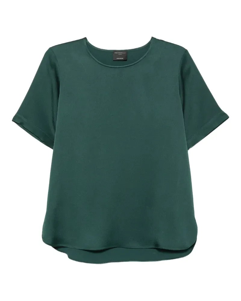 Antonelli Firenze Duchamp satin-finish short-sleeve T-shirt - Grün Grün