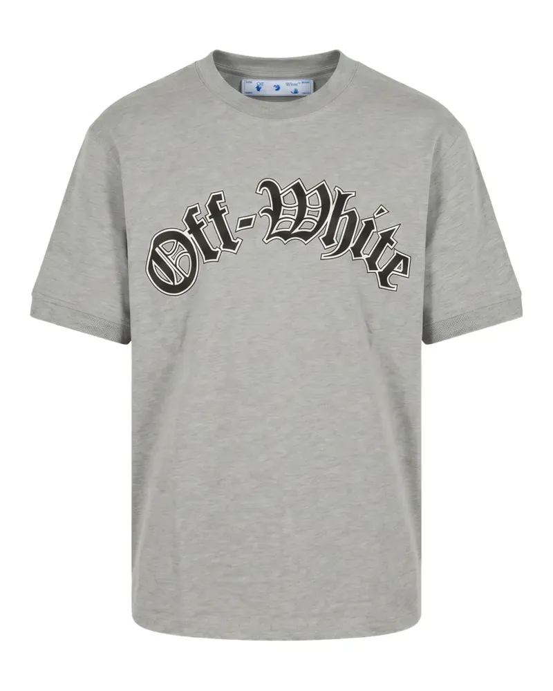 OFF-WHITE T-Shirt mit Logo-Print - Grau Grau