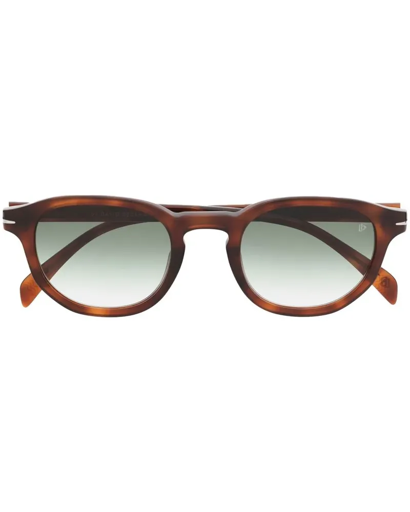 EYEWEAR by DAVID BECKHAM Runde Sonnenbrille mit Farbverlauf - Braun Braun