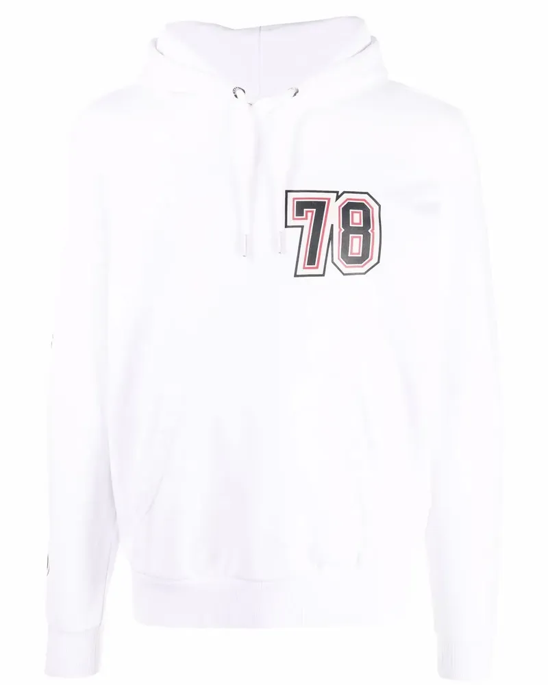 Diesel Hoodie mit Logo-Patch - Weiß Weiß