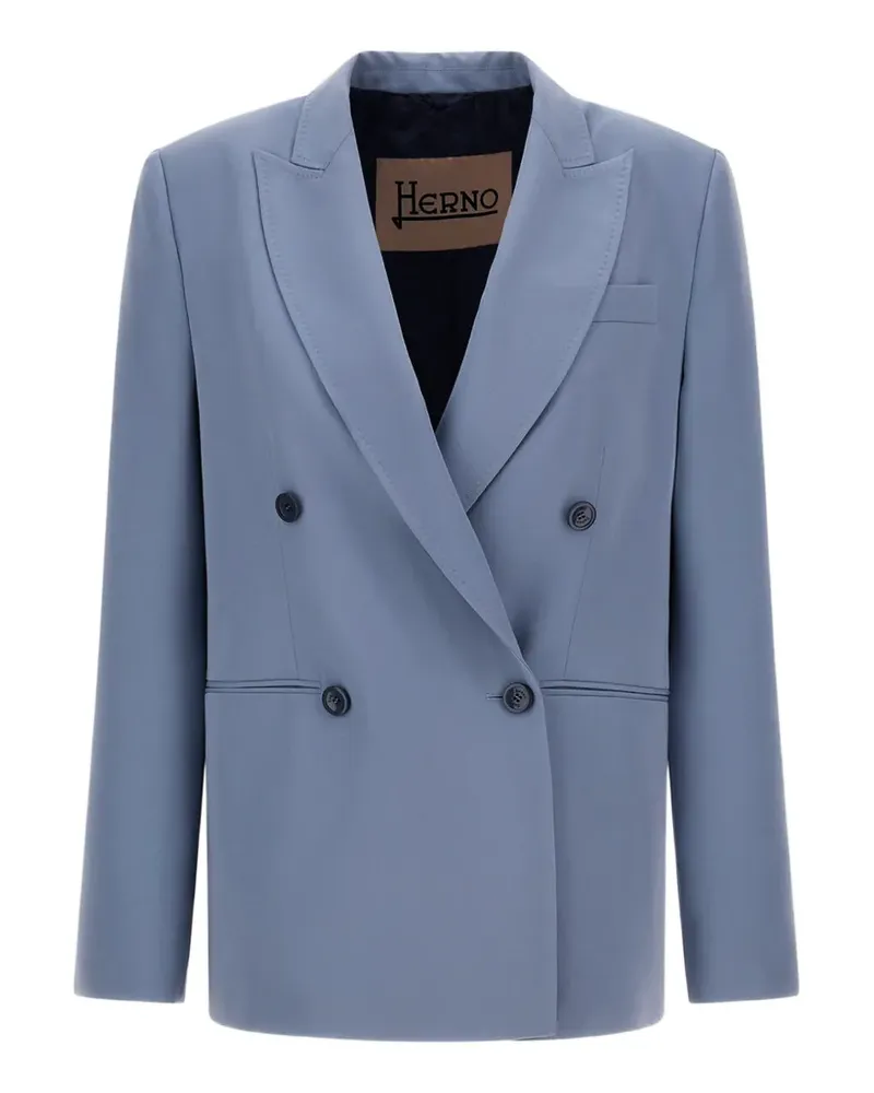 Herno Flawless double-breasted blazer - Blau Blau
