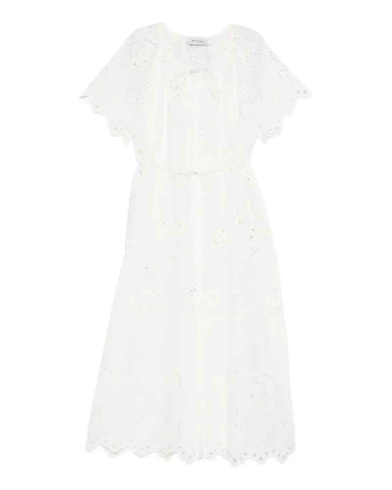 Matteau relaxed broderie dress - Weiß Weiß