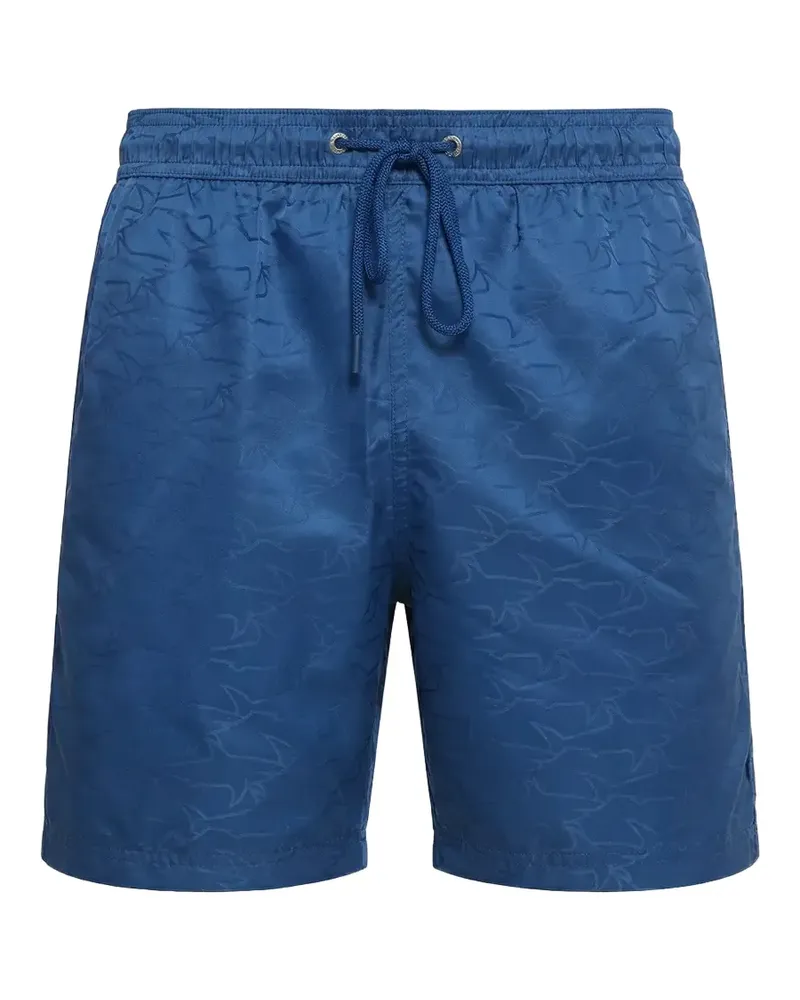 Paul & Shark logo-jacquard swim shorts - Blau Blau