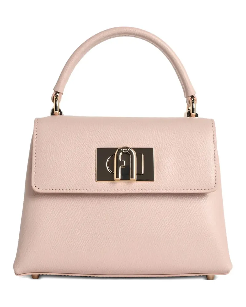 Furla Hammered Schultertasche - Rosa Rosa