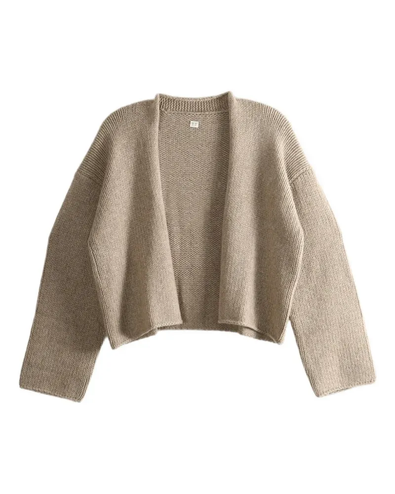 Taiga Takahashi Gerippter Cardigan - Nude Nude