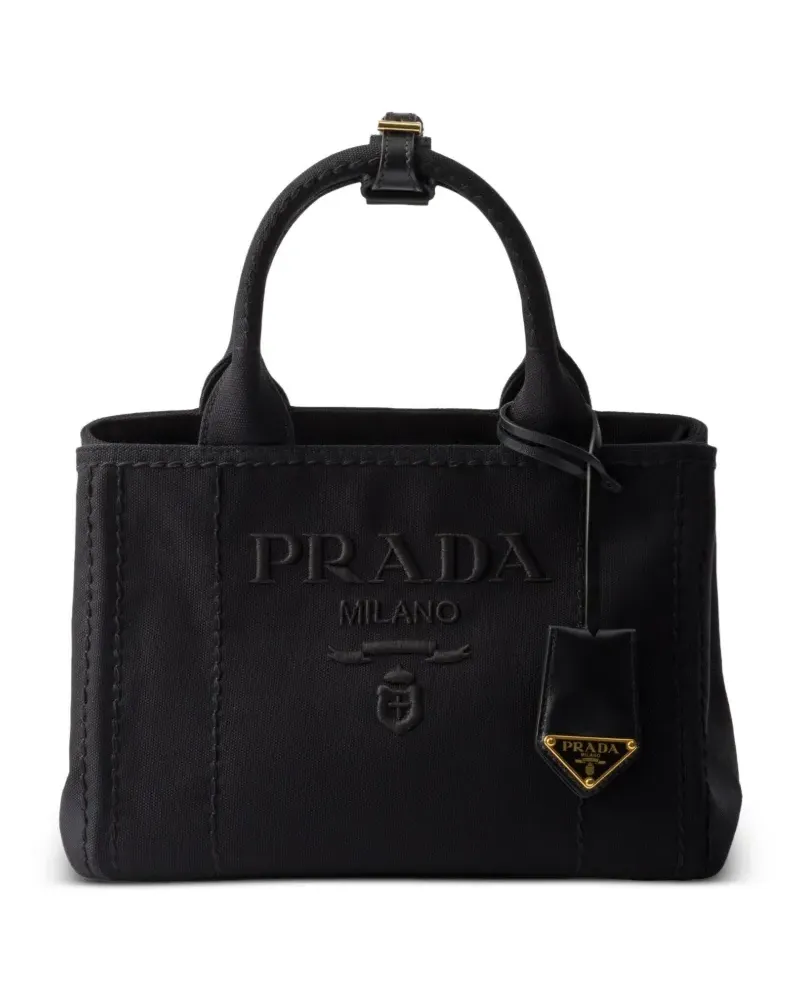 Prada Kleine Jardinière Tote Bag - Schwarz Schwarz