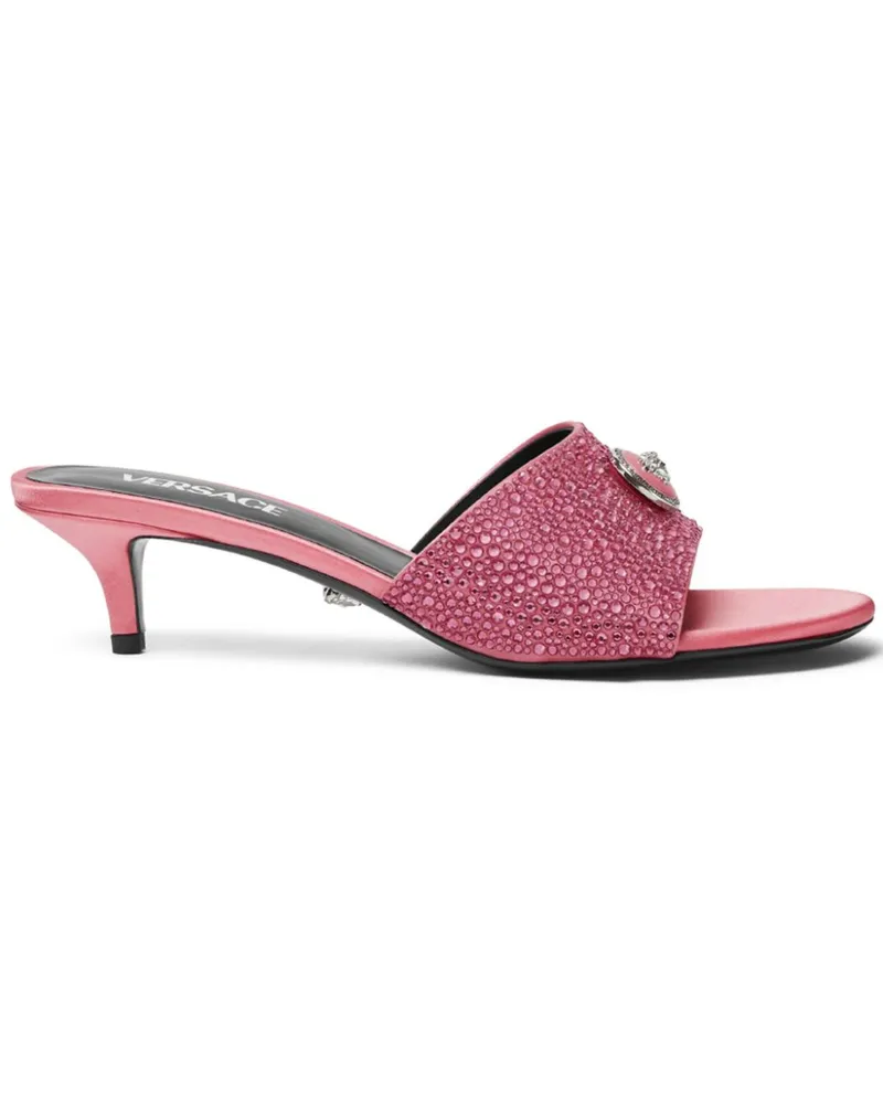 Versace Alia Mules mit Kristallen 45mm - Rosa Rosa