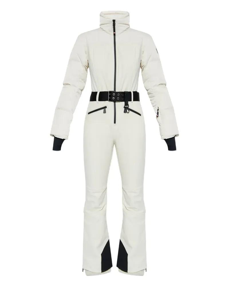 Moncler belted ski suit - Nude Nude