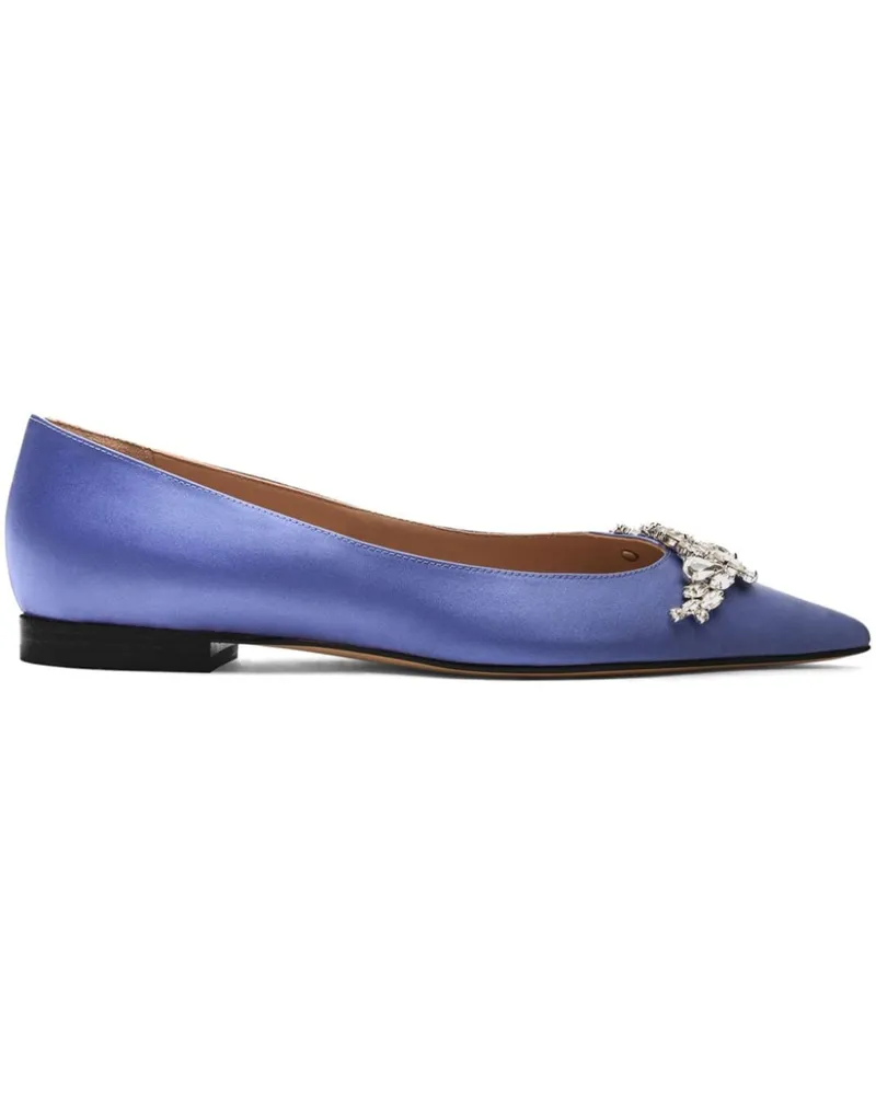 Scarosso Iris Ballerinas mit Kristallen - Violett Violett