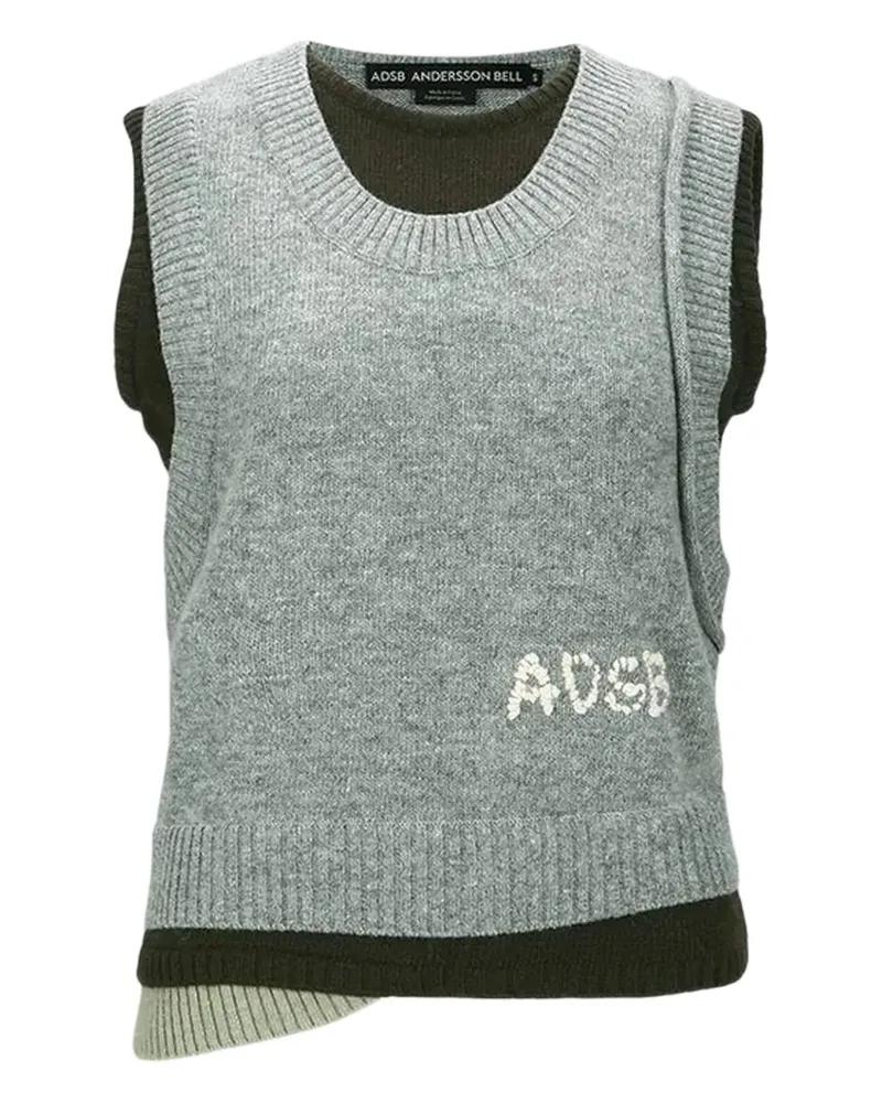 Andersson Bell layered sleeveless vest - Grau Grau