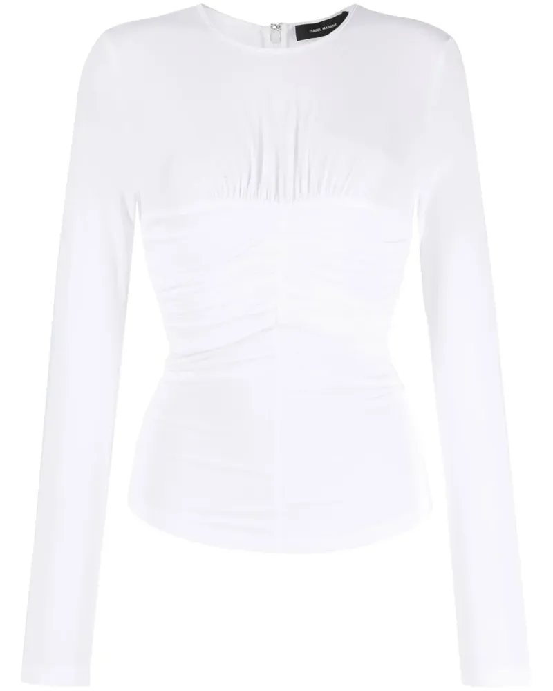 Isabel Marant Gerafftes Oberteil - Weiß Weiß