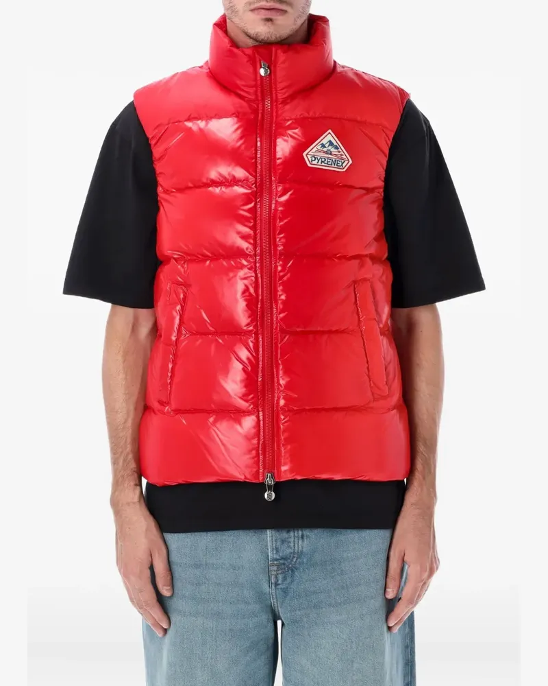 Pyrenex logo-patch sleeveless gilet - Rot Rot