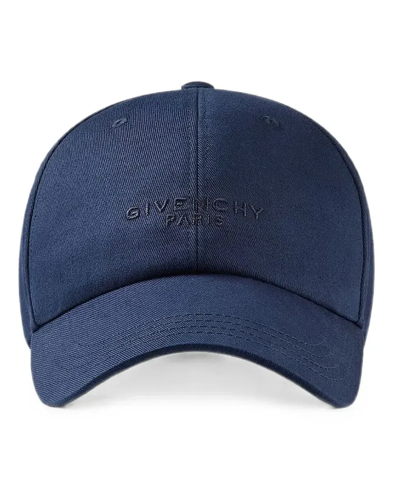 Givenchy Paris Baseballkappe aus Baumwolle mit Stickerei - Blau Blau