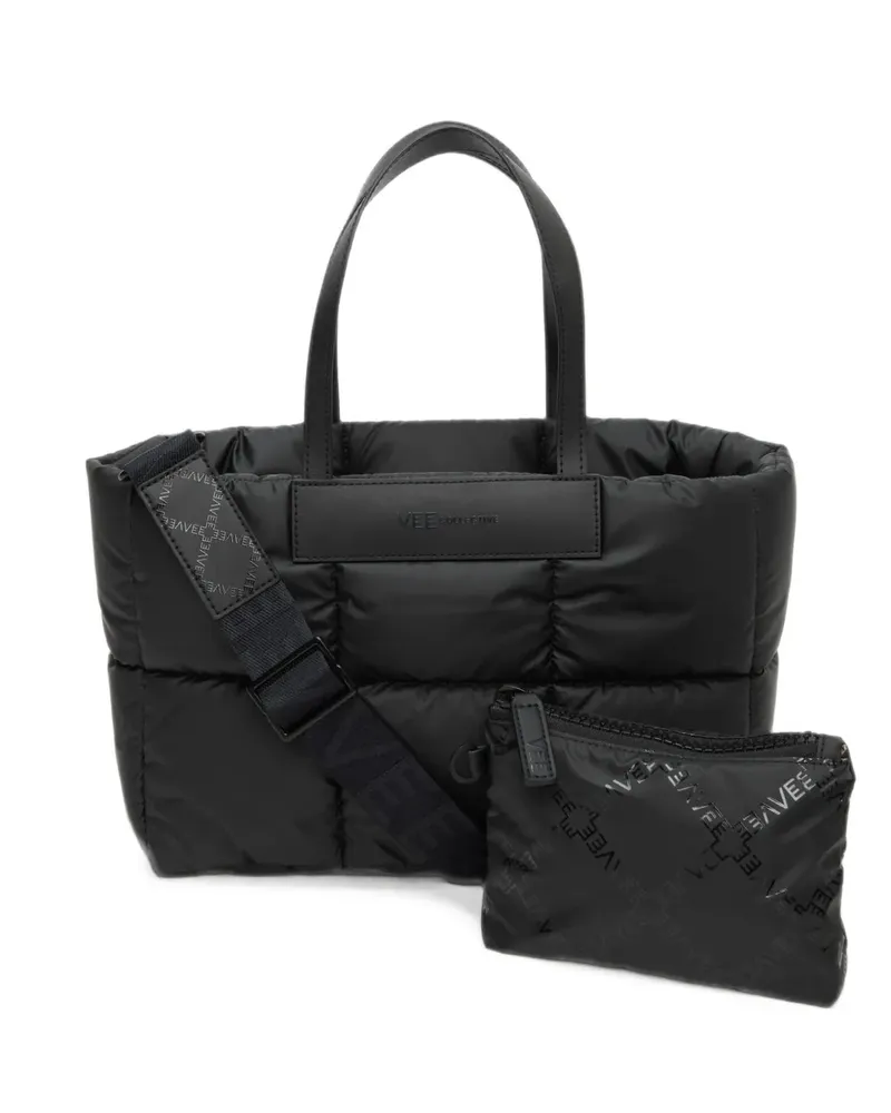 VeeCollective Porter Marché quilted tote bag - Schwarz Schwarz