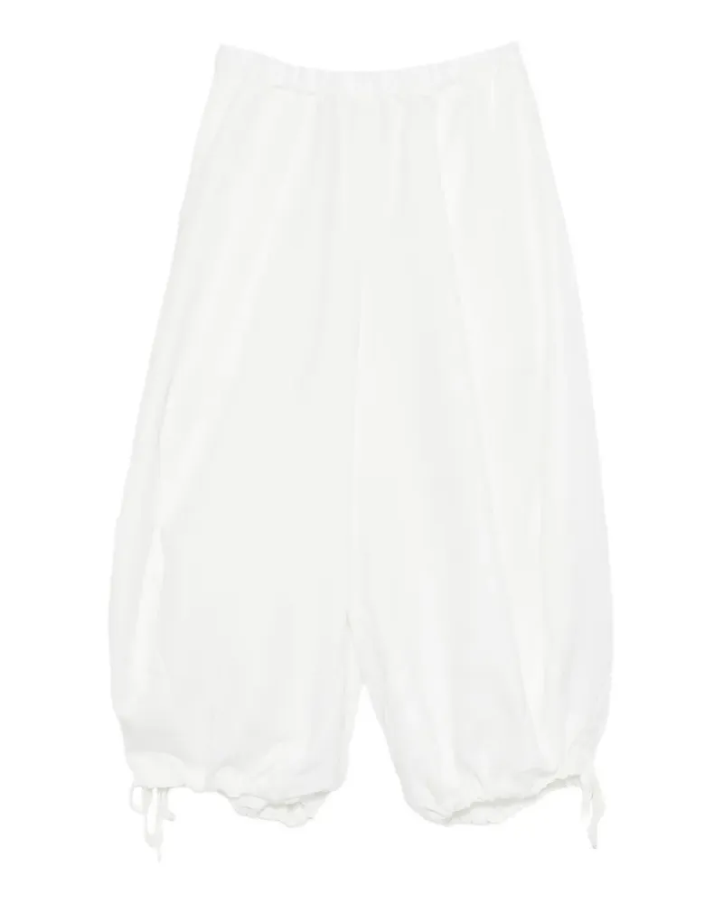 Comme des Garçons Hose mit Kordelzug - Weiß Weiß