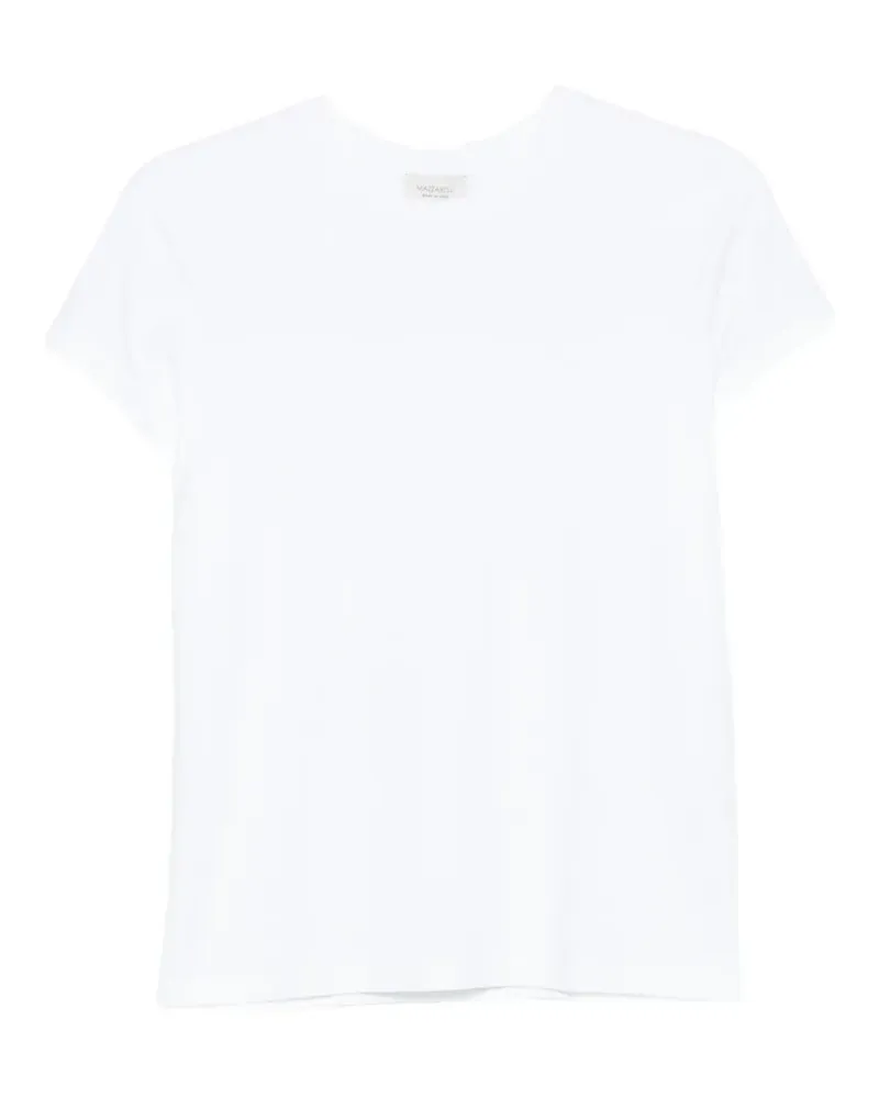 MAZZARELLI T-Shirt mit rundem Ausschnitt - Weiß Weiß