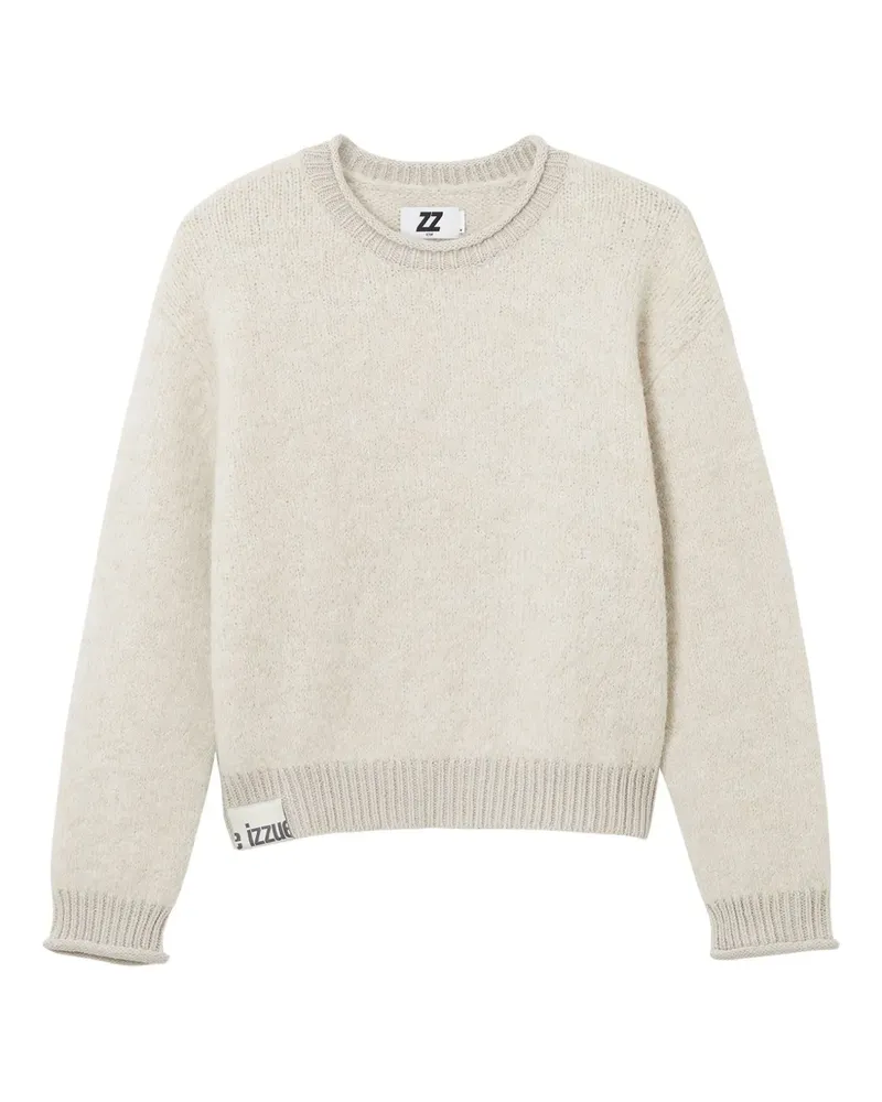 Izzue Pullover mit gerippten Bündchen - Nude Nude
