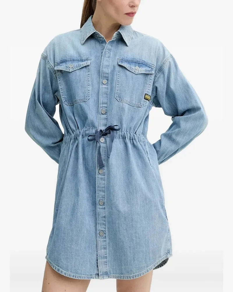 G-STAR RAW Jeanskleid mit Kordelzug - Blau Blau