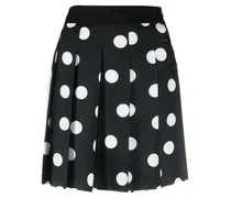 Minirock mit Polka Dots - Schwarz