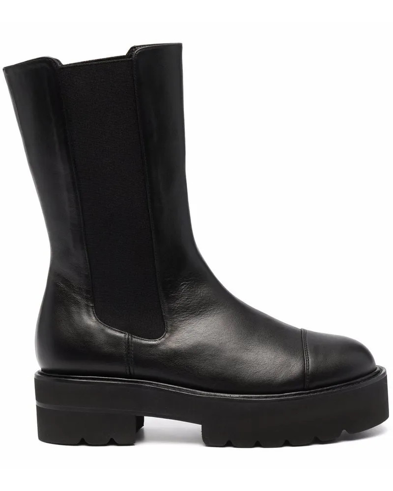 Stuart Weitzman Presley Ultralift Plateau-Stiefel 60mm - Schwarz Schwarz
