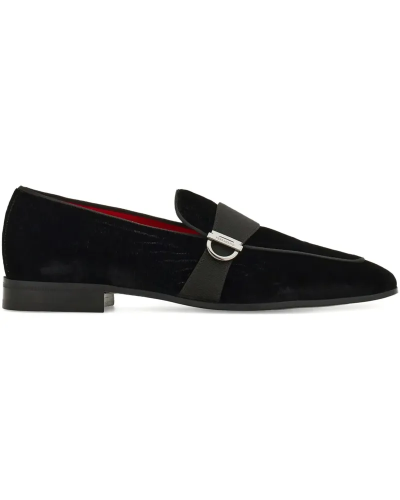 Ferragamo Loafer aus Samt - Schwarz Schwarz