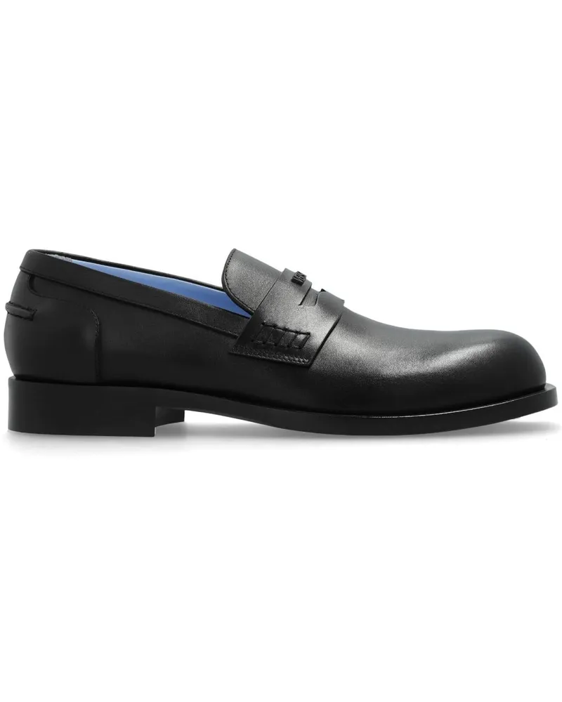 Versace Loafer mit Logo-Prägung - Schwarz Schwarz