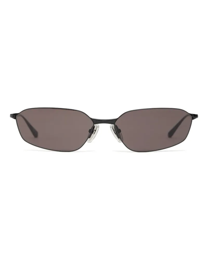 Balenciaga Sonnenbrille mit sechseckigem Gestell - Schwarz Schwarz