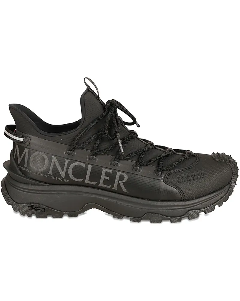 Moncler logo-detail lace-up sneakers - Schwarz Schwarz