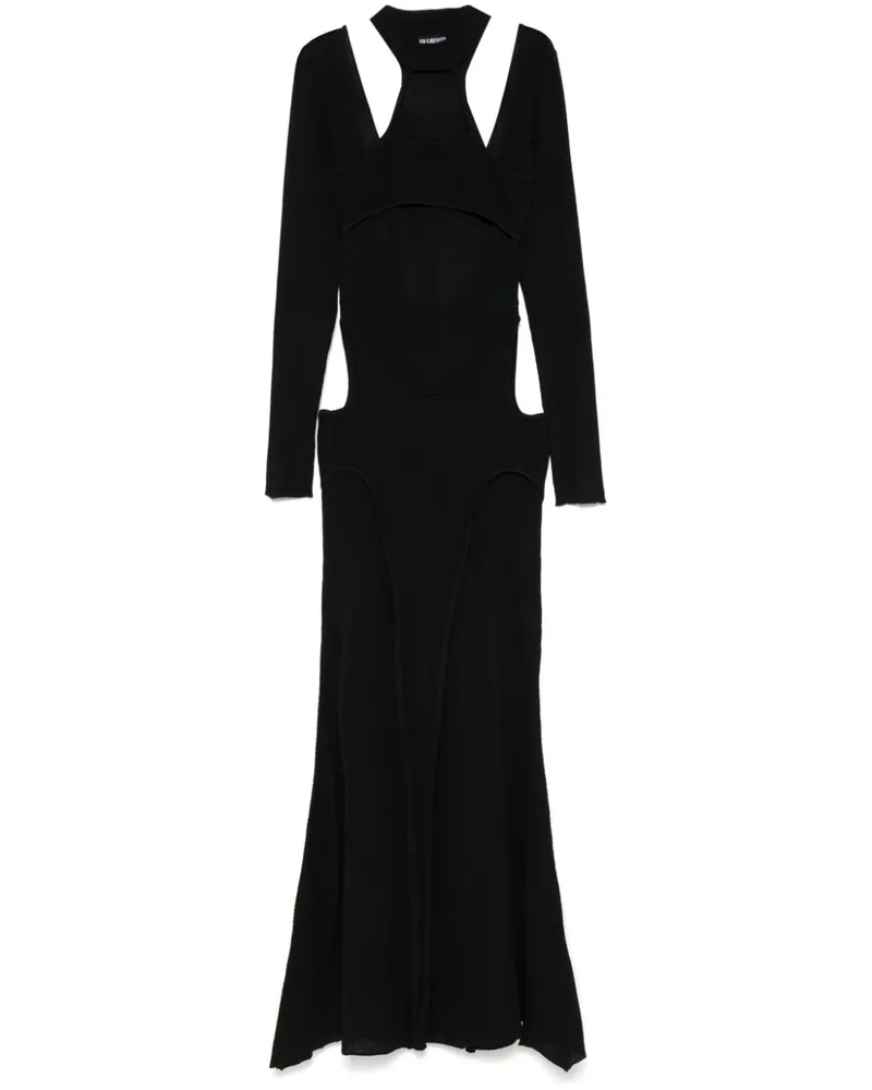 Han Kjøbenhavn Geripptes Kleid - Schwarz Schwarz