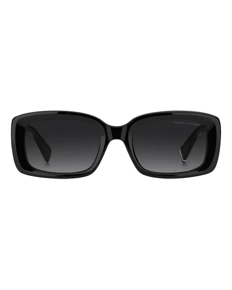 Tommy Hilfiger rectangle-frame sunglasses - Schwarz Schwarz