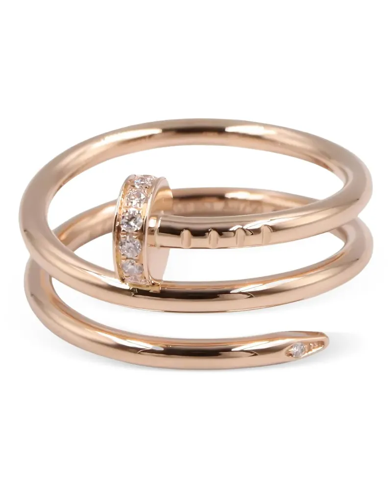 Cartier 2010s 18kt Juste Un Clou Rotgoldring mit Diamant - Rosa Rosa