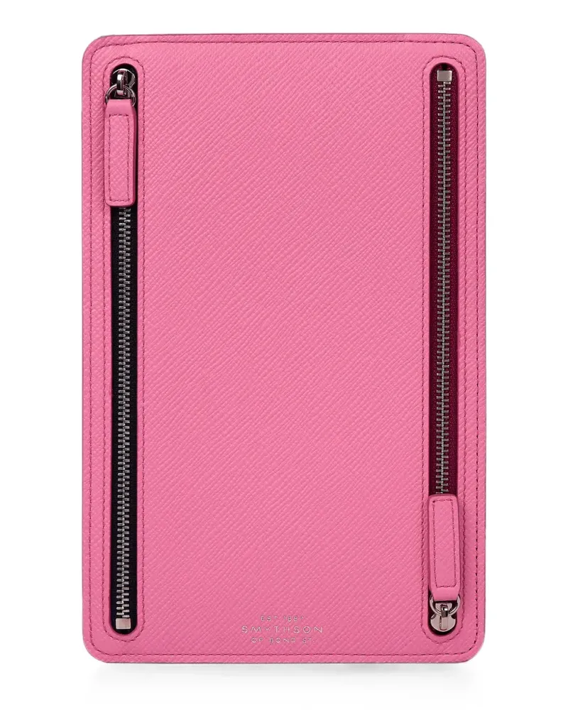 Smythson Panama Portemonnaie - Rosa Rosa