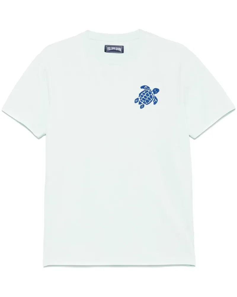 Vilebrequin T-Shirt mit Logo-Stickerei - Grün Grün