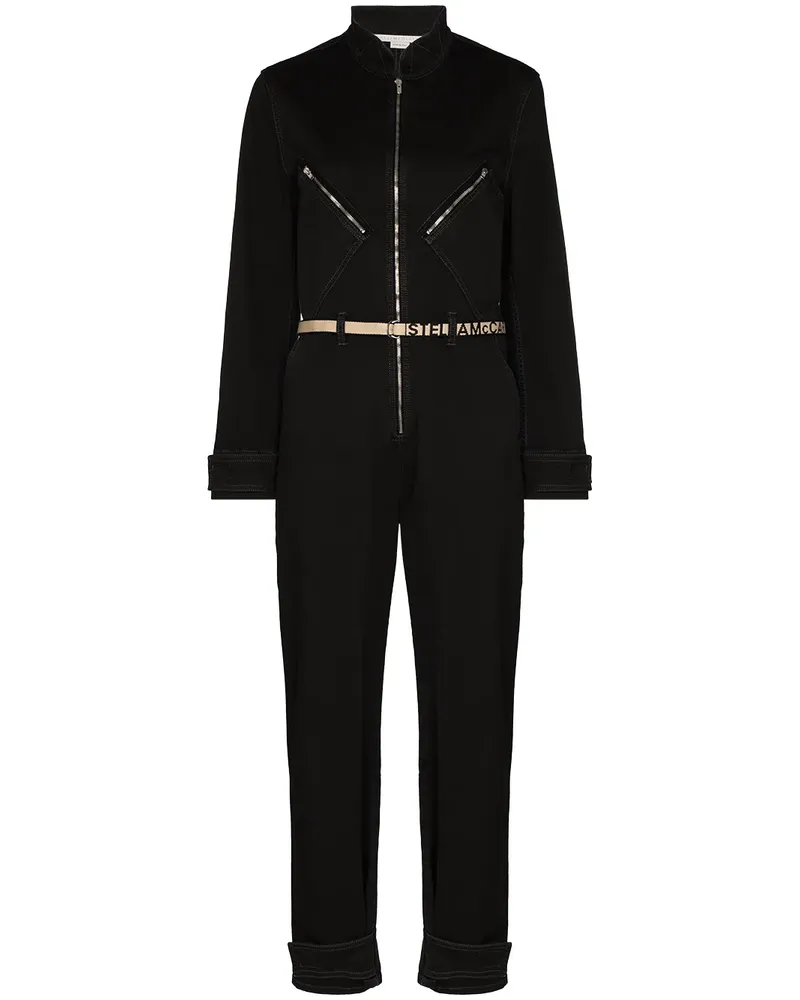 Stella McCartney Jumpsuit aus Denim - Schwarz Schwarz