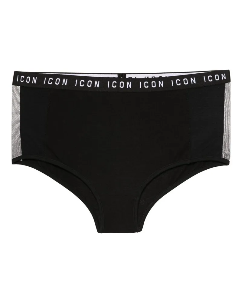 Dsquared2 Slip mit Logo-Bund - Schwarz Schwarz