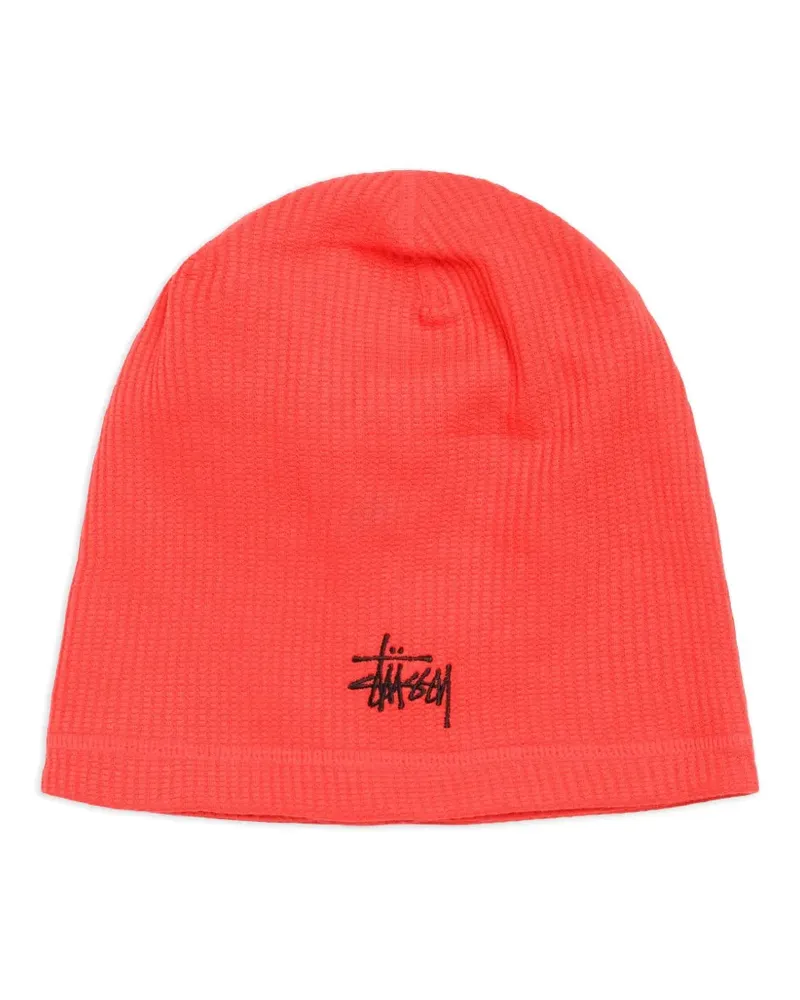 Stüssy Beanie mit Waffelmuster - Rot Rot
