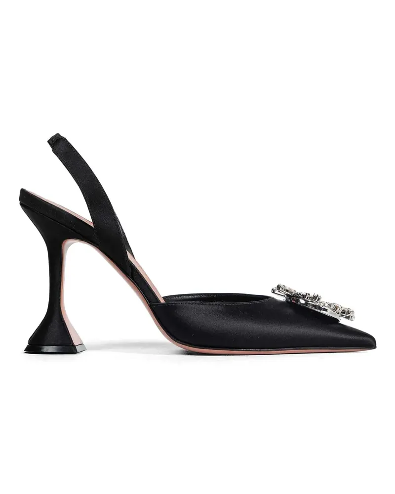 Amina Muaddi Begum Sling embellished slingback pumps - Schwarz Schwarz