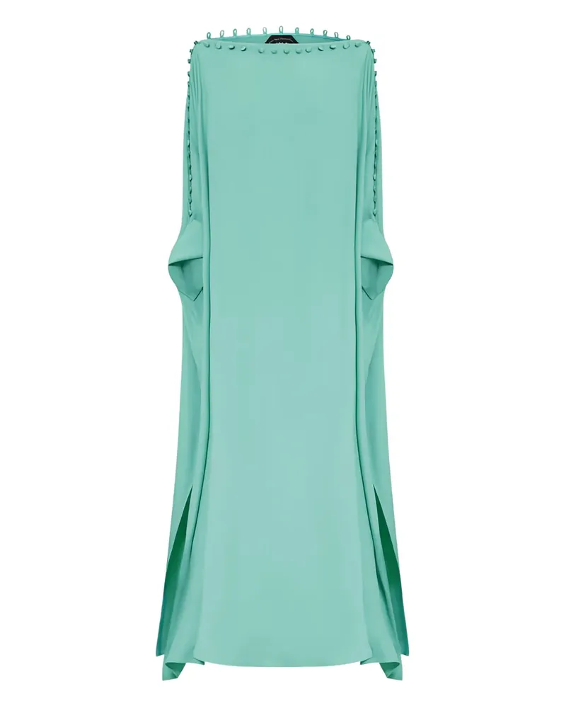 Taller Marmo Schulterfreies Maxikleid - Blau Blau