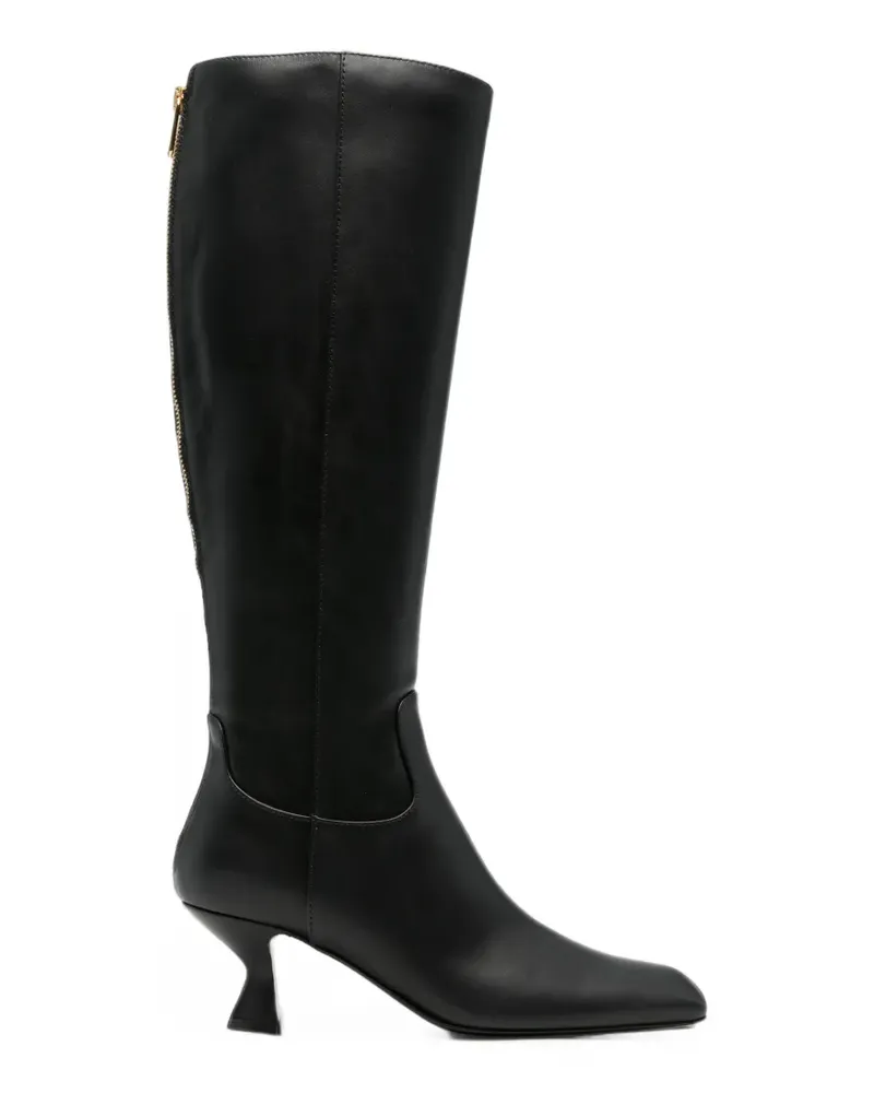 Sergio Rossi Stiefel mit Reißverschluss - Schwarz Schwarz