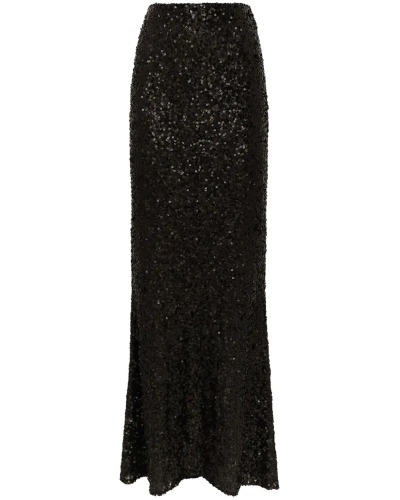 Dolce & Gabbana Maxirock mit Pailletten - Schwarz Schwarz