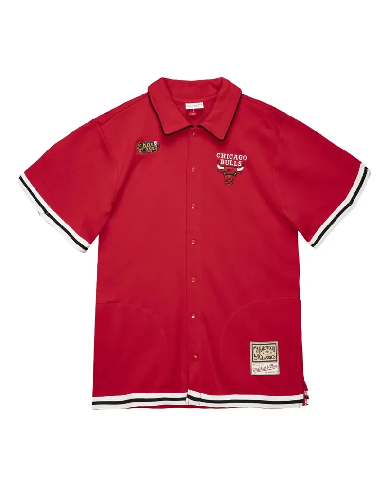 Mitchell & Ness Chicago Bulls French Terry Poloshirt - Rot Rot