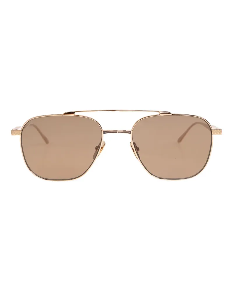 Leisure Society Montez textured-frame sunglasses - Gold Gold